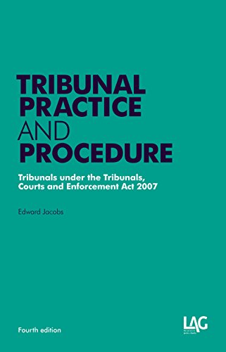 Beispielbild fr Tribunal Practice and Procedure: Tribunals Under the Tribunals, Courts and Enforcement Act 2007 zum Verkauf von WeBuyBooks