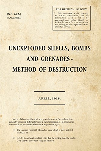 Stock image for Unexploded Shells, Bombs and Grenades Method of Destruction: 55622 (War Office Facsimiles) for sale by Bestsellersuk