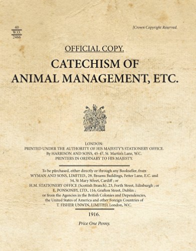 Stock image for Catechism of Animal Management, Etc. (War Office Publications) for sale by Bestsellersuk