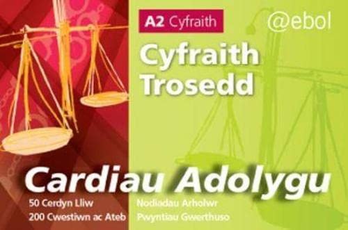 Stock image for Cardiau Adolygu'r Gyfraith - Cyfraith Trosedd (Welsh Edition)