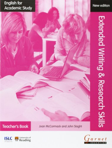 Beispielbild fr English for Academic Study: Extended Writing & Research Skills Teacher's Book - 2012 Edition zum Verkauf von WorldofBooks