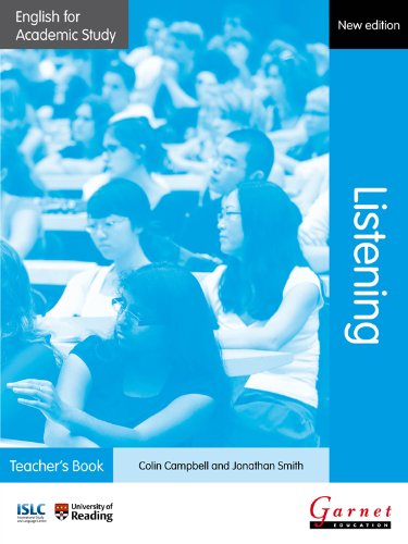 Imagen de archivo de English for Academic Study: Listening Teacher's Book - 2012 Edition a la venta por WorldofBooks