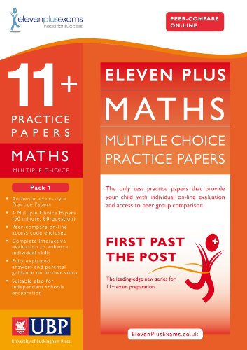 Beispielbild fr 11+ Maths Multiple Choice Practice Papers: Pack 1 (First Past the Post) zum Verkauf von WorldofBooks