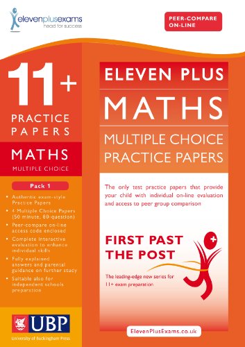 Stock image for 11+ Maths Multiple Choice Practice Papers: Pack 1 (First Past the Post) for sale by Greener Books