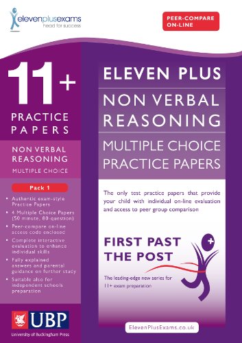 Stock image for 11+ Non Verbal Reasoning Multiple Choice Practice Papers: Pack 1 (First Past the Post) for sale by WorldofBooks