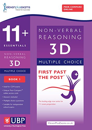 9781908684318: 11+ Essentials 3D Non-Verbal Reasoning Practice Papers for CEM: Book 1 (First Past the Post)