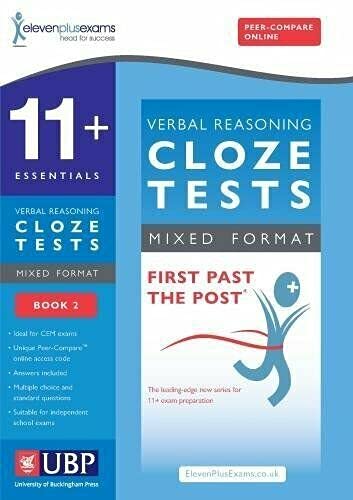 Stock image for 11+ Essentials Verbal Reasoning Cloze Tests Practice Papers for CEM: Book 2 (First Past the Post) for sale by WYEMART LIMITED