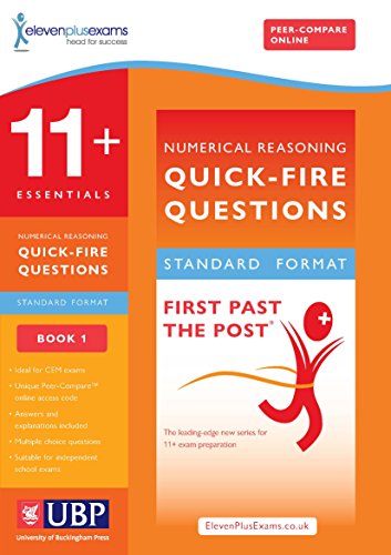 9781908684431: 11+ Essentials Short Numerical Reasoning for CEM: Book 1 (First Past the Post)