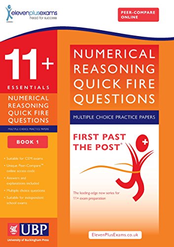 Stock image for 11+ Essentials Numerical Reasoning for CEM: Quick-Fire Questions Multiple Choice 1 (First Past the Post) for sale by Greener Books