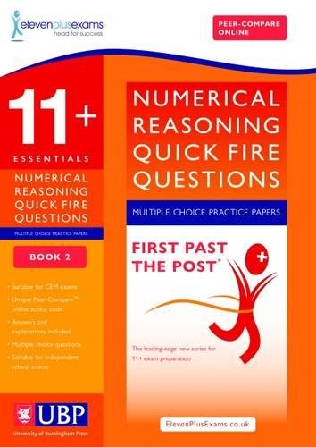 Beispielbild fr 11+ Essentials Numerical Reasoning for CEM: Quick-Fire Questions Multiple Choice Book 2 (First Past the Post) zum Verkauf von WorldofBooks