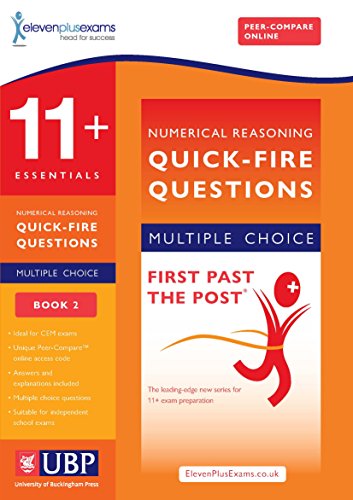 Stock image for 11+ Essentials Numerical Reasoning for CEM: Quick-Fire Questions Multiple Choice Book 2 (First Past the Post) for sale by WorldofBooks