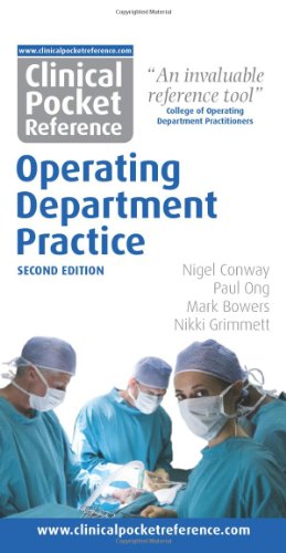 Stock image for Clinical Pocket Reference Operating Department Practice for sale by Better World Books Ltd