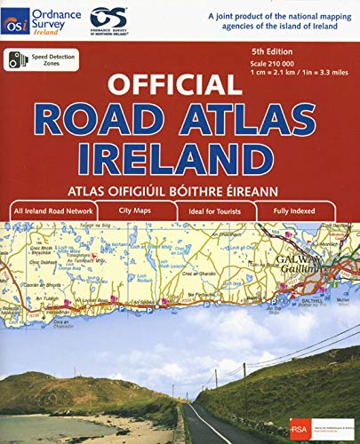 Beispielbild fr Official Road Atlas Ireland 1 : 210 000: All Ireland Road Network. City Maps. Ideal for Tourists. Fully Indexed (Irish Maps, Atlases and Guides) zum Verkauf von medimops