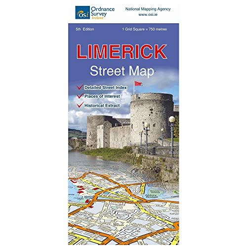 Beispielbild fr Limerick Street Map | Enlarged City Centre Map | Ordnance Survey Ireland | OSI Limerick Street Map | Limerick | City Centre | Street Map | Maps | Adventure (Irish Street Map) zum Verkauf von WorldofBooks