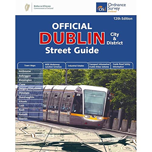 Stock image for Official Dublin City & District Street Guide | Spiral-Bound | Enlarged City Centre Map | Ordnance Survey Ireland | OSI Dublin Street Map | Dublin | City Centre | Street Map | Maps | Adventure for sale by WorldofBooks
