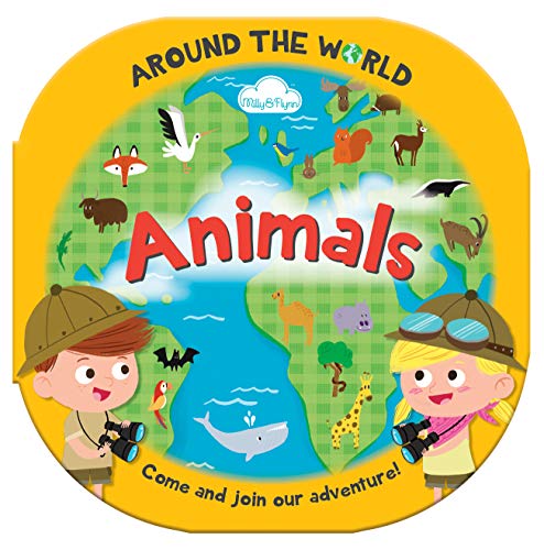 Stock image for Around the World Animals: Fun, Rounded Board Book for sale by WorldofBooks