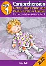 Stock image for Year 1 Comprehension: Fiction, Non-Fiction & Poetry Texts in Themes Photocopiable Activity Book for sale by MusicMagpie