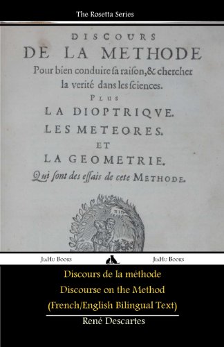 Beispielbild fr Discours de la m thode/Discourse on the Method (French/English Bilingual Text) zum Verkauf von AwesomeBooks