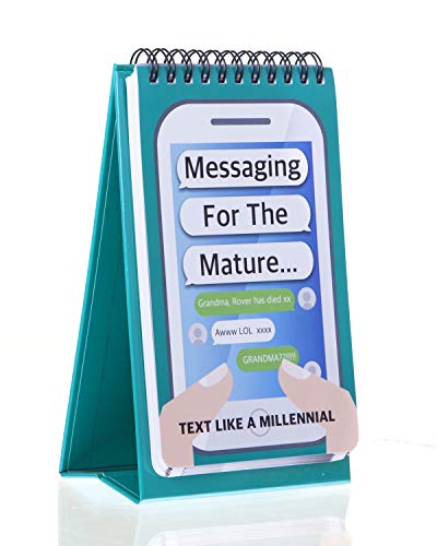Beispielbild fr Messaging For The Mature Funny Flipbook | Joke Learn to Text Like Millennials | Humour Gift For Elderly Friends, Family or Colleagues zum Verkauf von WorldofBooks