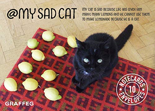 9781909823433: My Sad Cat Notecards: 10 cards and envelopes