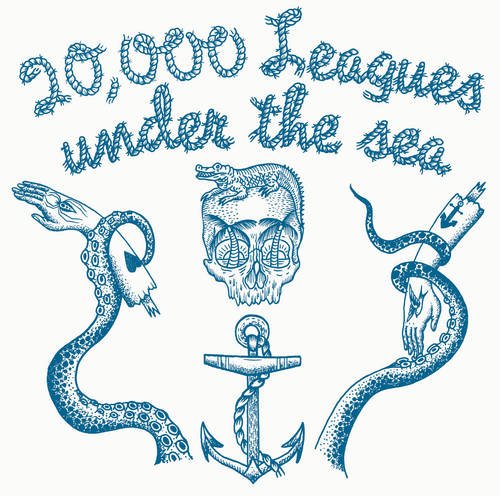Beispielbild fr 20,000 Leagues Under The Sea - By Jules Verne with Music by Jonny Trunk On LP - Four Corners Familia zum Verkauf von Art Data