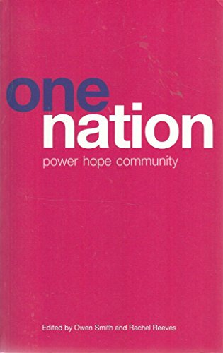 Beispielbild fr One Nation: Power, Hope, Community zum Verkauf von AwesomeBooks