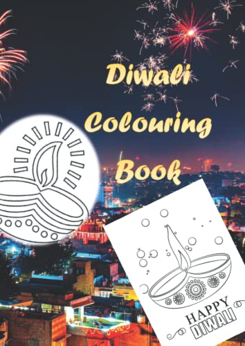 Stock image for Diwali Colouring Book: A4 Sized | suitable for all ages | Celebrate the Festival of Lights for sale by GF Books, Inc.