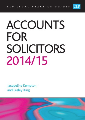 Beispielbild fr Accounts for Solicitors 2014/2015 zum Verkauf von Better World Books Ltd