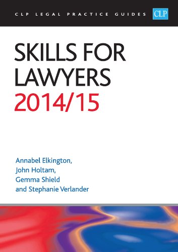 Beispielbild fr Skills for Lawyers 2014/2015 (CLP Legal Practice Guides) zum Verkauf von AwesomeBooks