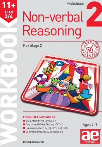Stock image for 11+ Non-Verbal Reasoning Year 3/4 Workbook 2: Including Multiple Choice Test Technique for sale by WorldofBooks