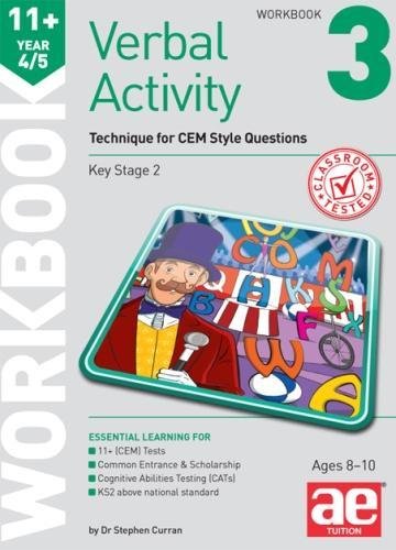 9781910106549: 11+ Verbal Activity Year 4/5 Workbook 3: Technique for CEM Style Questions