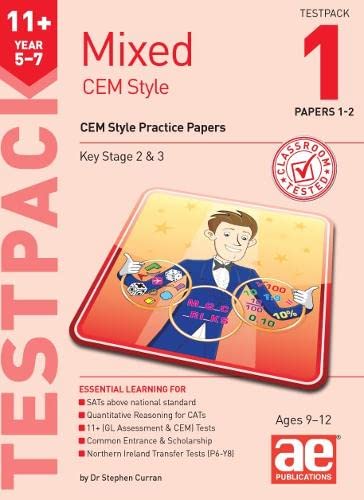 Imagen de archivo de 11+ Mixed CEM Style Testpack 1 Papers 1-2: CEM Style Practice Papers a la venta por Revaluation Books