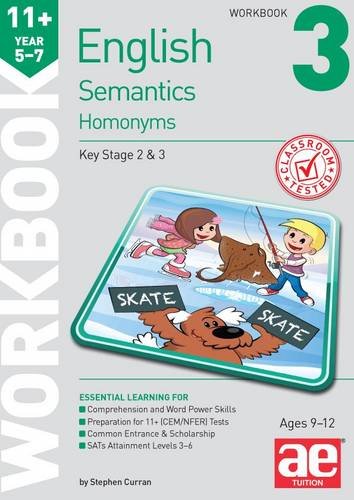 Beispielbild fr 11+ Semantics Workbook 3 - Homonyms zum Verkauf von WorldofBooks