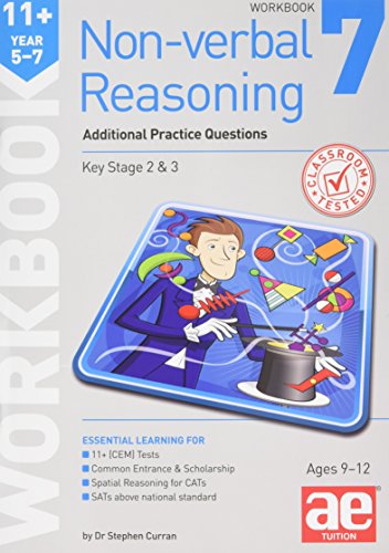 Imagen de archivo de 11+ Non-verbal Reasoning Year 5-7 Workbook 7: Additional Practice Questions a la venta por Monster Bookshop