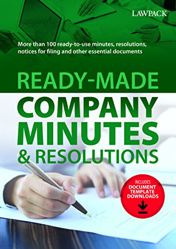 Stock image for Ready-Made Company Minutes & Resolutions for sale by WorldofBooks