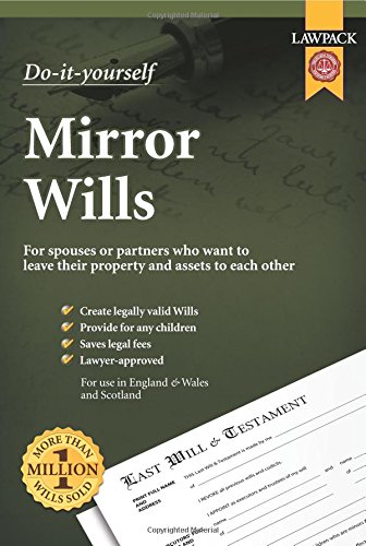 Beispielbild fr Lawpack Mirror Wills DIY Kit: For spouses or partners who want to leave their property and assets to each other zum Verkauf von Monster Bookshop