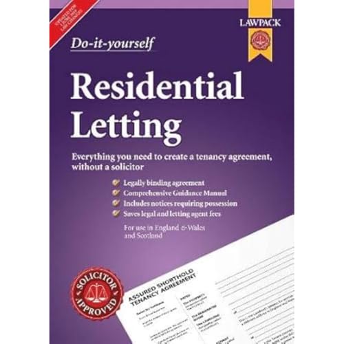 Imagen de archivo de Lawpack Residential Letting DIY Kit: Everything you need to create a tenancy agreement, without a solicitor a la venta por Revaluation Books