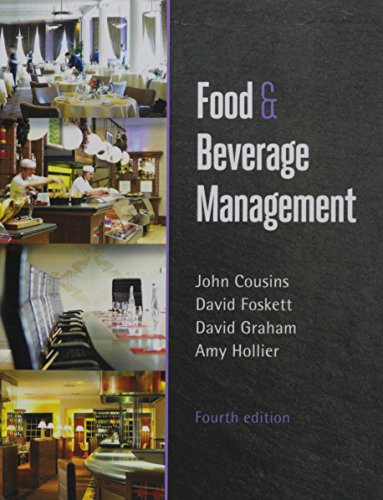Imagen de archivo de Food and Beverage Management: For the Hospitality, Tourism and Event Industries a la venta por BookstoYou