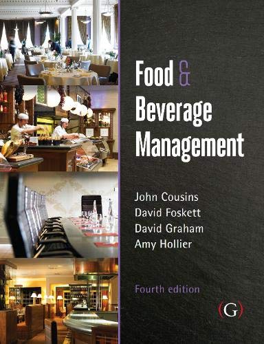Beispielbild fr Food and Beverage Management: For the Hospitality, Tourism and Event Industries zum Verkauf von Anybook.com