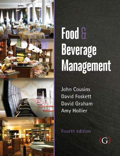 9781910158739: Food and Beverage Management: For the hospitality, tourism and event industries