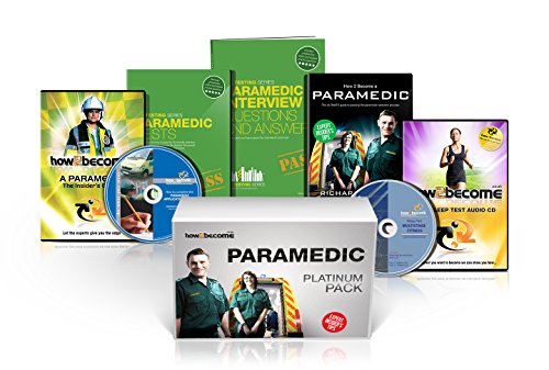 9781910202722: PARAMEDIC Recruitment PLATINUM Package Box Set: How to Become a Paramedic Book, Paramedic Interview Questions and Answers, Paramedic Tests, ... Fitness Test CD (How2become) (Career Kit): 1