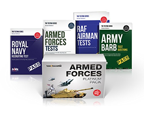 9781910202821: ARMED FORCES PLATINUM Package Box Set: Armed Forces Tests, Royal Navy Tests, RAF Airman Tests and Army BARB Tests (How2become): 1