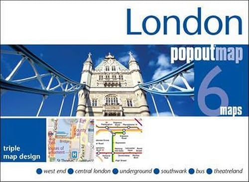Stock image for London Popout Map: 3 Popout Maps in one handy, pocket-size format for sale by WorldofBooks