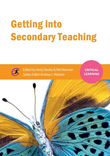 Imagen de archivo de Getting into Secondary Teaching (Critical Learning) a la venta por AwesomeBooks