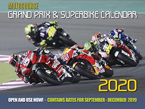 9781910584347: Motocourse 2020 Calendar: Contains Dates for September - December 2019