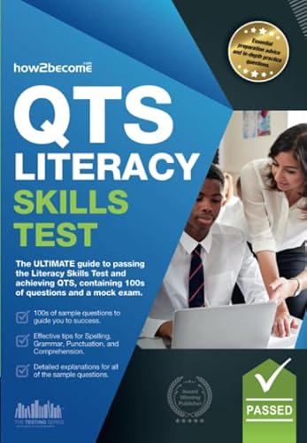 Beispielbild fr QTS Literacy Skills Test: The ULTIMATE guide to passing the Literacy Skills Test and achieving QTS, containing 100s of questions and a mock exam. zum Verkauf von WorldofBooks