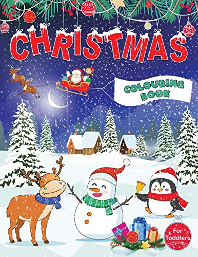 Beispielbild fr Christmas Colouring Book for Toddlers Fun Childrens Christmas Gift for Toddlers Kids 50 Pages to Colour with Santa Claus, Reindeer, Snowmen More zum Verkauf von PBShop.store US