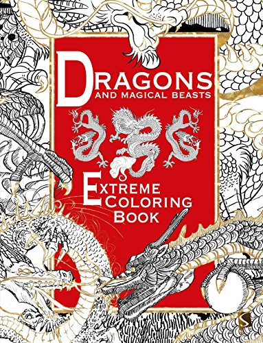 Imagen de archivo de Dragons and Magical Beasts: Extreme Coloring Book a la venta por ThriftBooks-Atlanta
