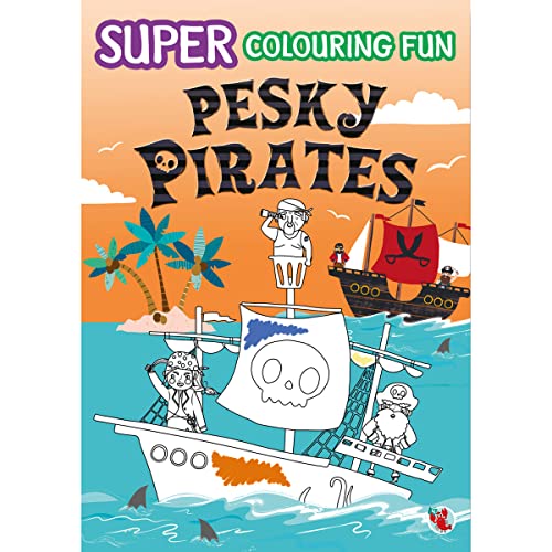 Imagen de archivo de SUPER COLOURING FUN PESKY PIRATES a la venta por AwesomeBooks