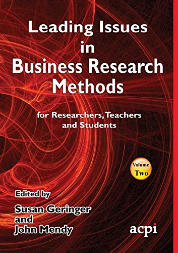 Beispielbild fr Leading Issues in Business Research Methods Volume 2 (Volume 2) zum Verkauf von Anybook.com